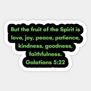 Bible Verse Galatians 5:22 Sticker